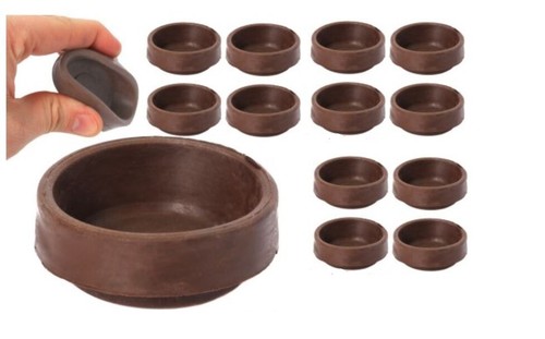 Thick rubber castor cups - 8, x