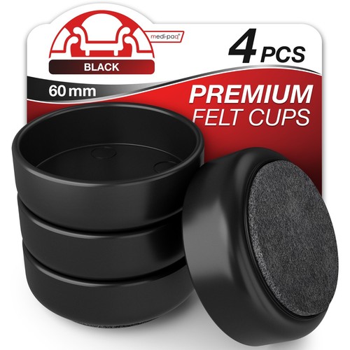 Castor cups felt pads - felt,