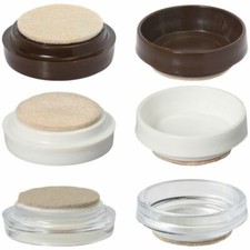 4 x FELT FOOT CASTOR CUPS