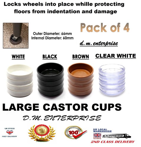 Large castor cups carpet floor - castor, carpet/floor