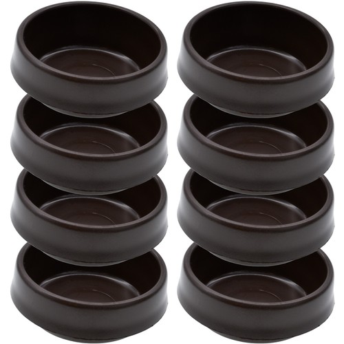 Small brown castor cups - small,