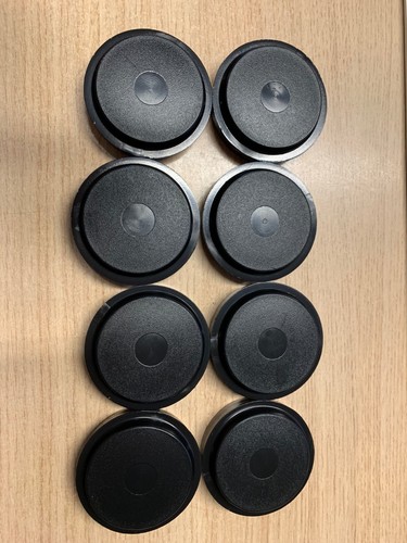 Large black castor - black, cups