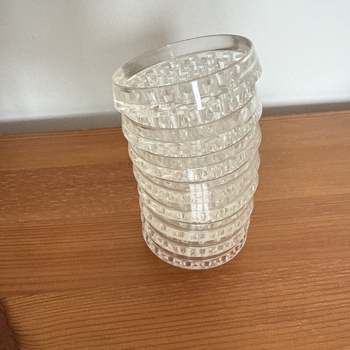 Clear spiked furniture - 8x,