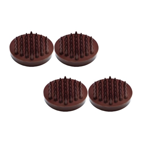 Spiked carpet protector cups - carpet,