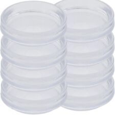 8x LARGE CLEAR CASTOR CUPS