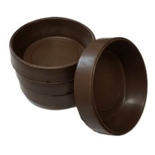 Brown Rubber Castor Cups