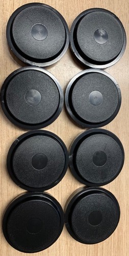 Large black castor cups x8 - ,