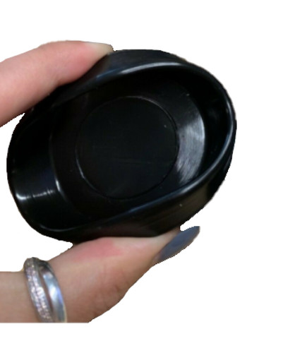 Large black rubber - large, cups