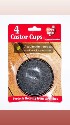 New 4pc large padded castor - new,