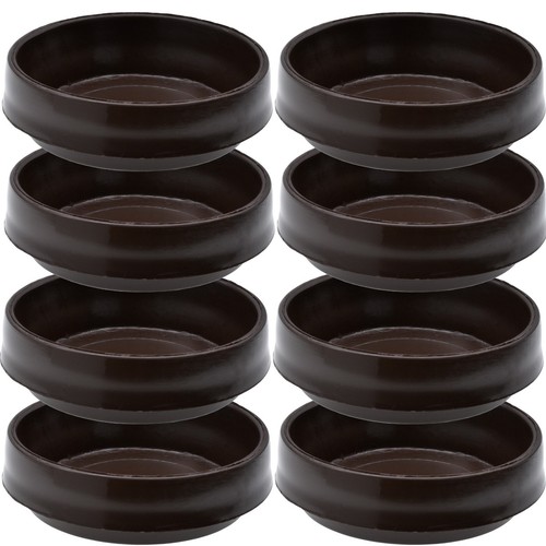 Large brown castor - brown, cups
