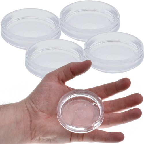 Large clear castor cups - x,