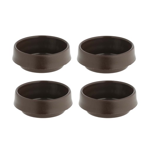 Small brown castor cups - small,