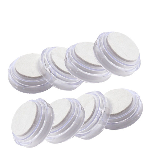 Large clear castor cups - ,