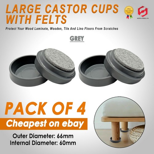 Castor cup large - castor, grey