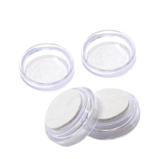 CASTOR CUPS LARGE CLEAR